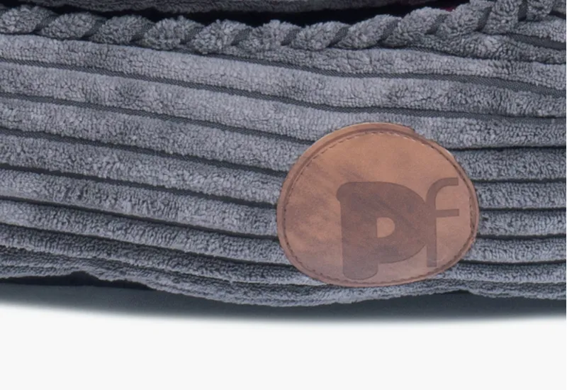 Petface Dog Deli Oval Bed in Grey Large-2